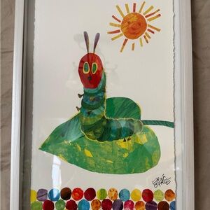 The Very Hungry Caterpillar By Eric Carle Marmont Hill Framed 18x12 Wall Art